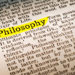 The term Philosophy – dictionary definition highlighted with yellow marker