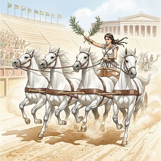 Κυνίσκα της Σπάρτης: Η πρώτη Ολυμπιονίκης / Πηγή: Pinterest.com
